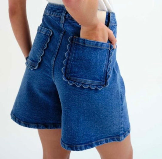 Jolene Denim Shorts | Mid Blue