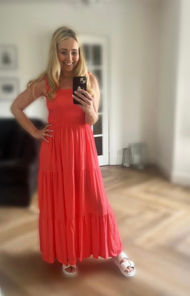Florence Dress | Coral
