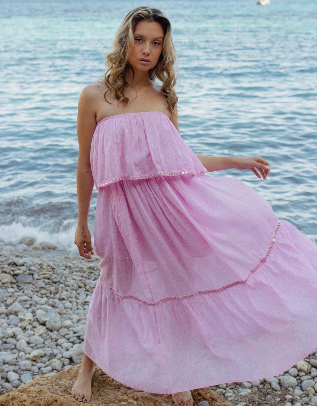 Birthday Bandeau Dress | Pink