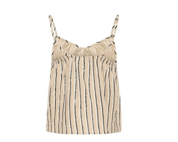 Polly Sun Top | Black Stripe