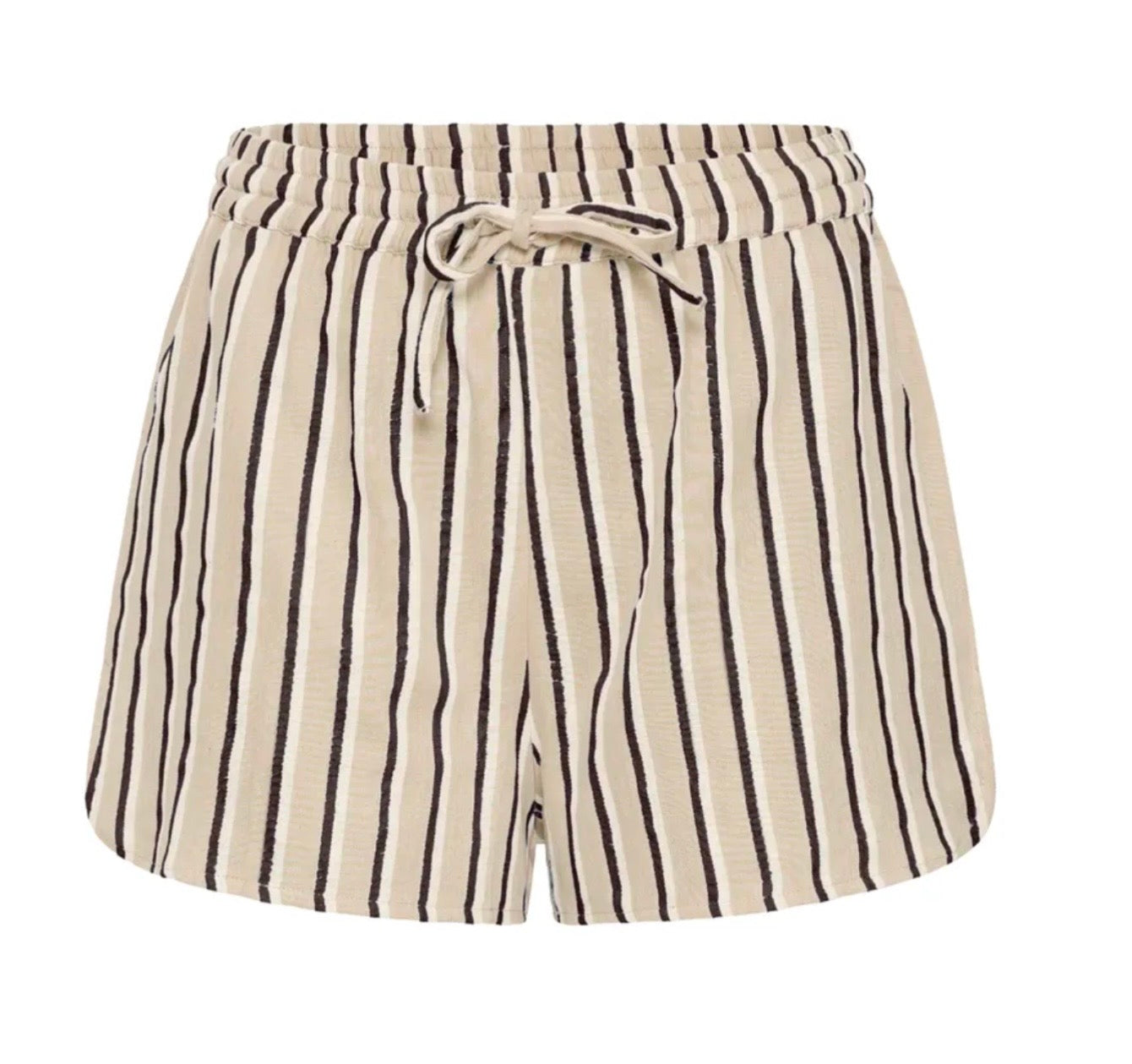 Polly Shorts | Black Stripe