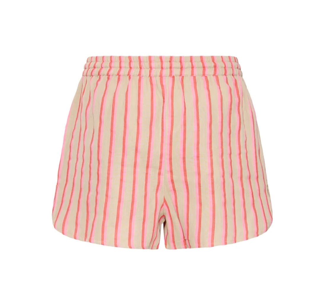 Polly Shorts | Pink  Stripe