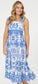 Eze Midi Dress | Blue
