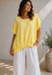 Lucy Cotton Top | Yellow