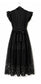 Priya Long Lace Dress | Black