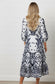 Neve Tiered Dress | White & Navy