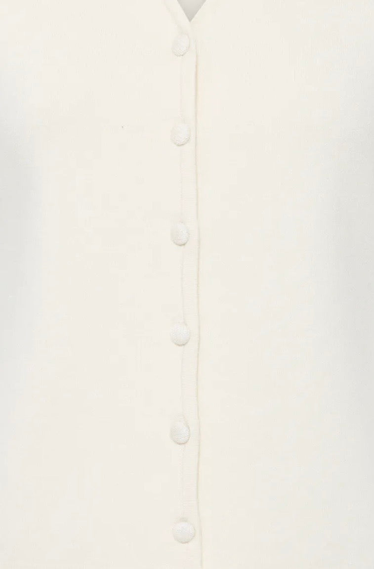 Lydia Knitted Slipover | Warm Cream
