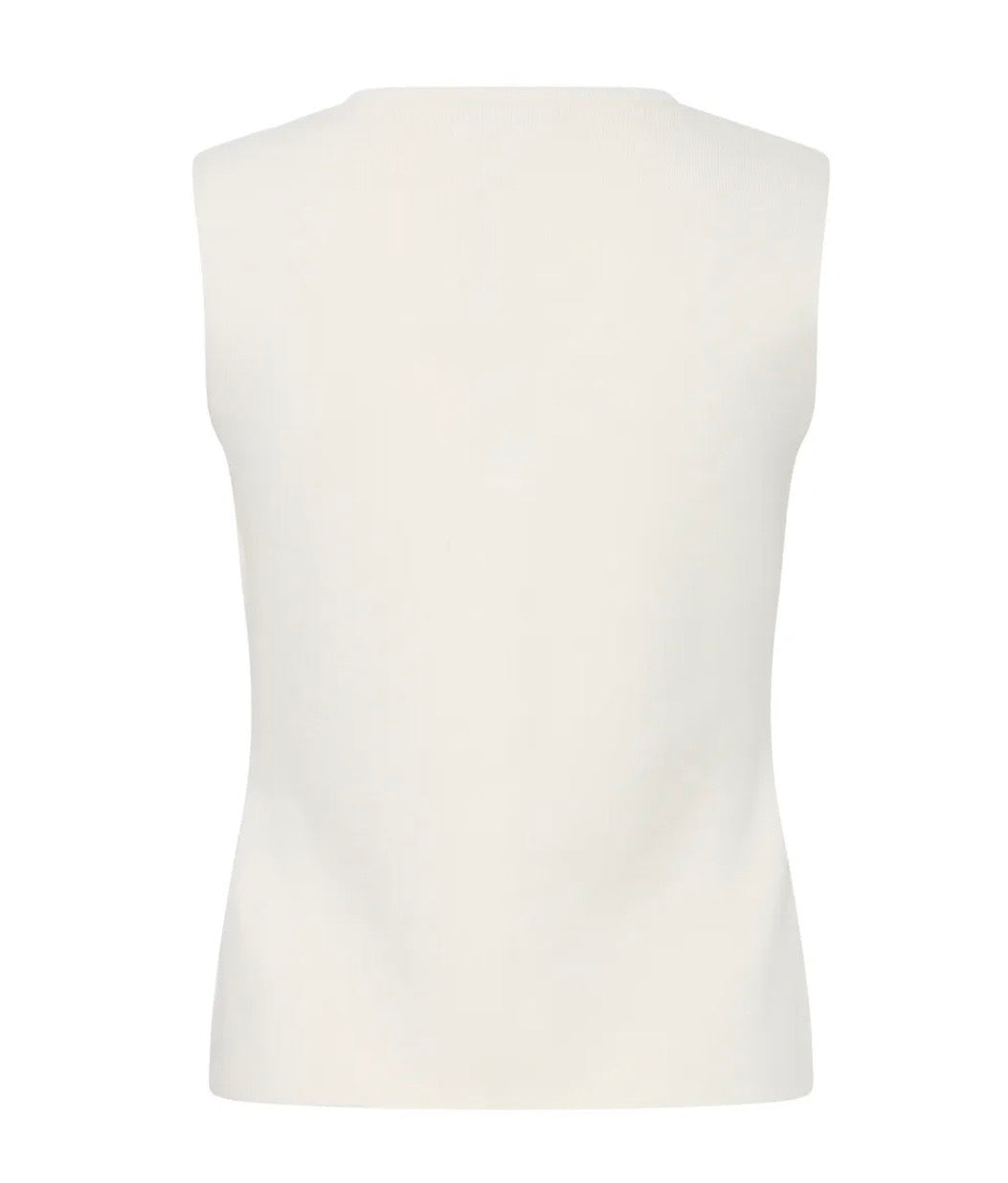 Lydia Knitted Slipover | Warm Cream