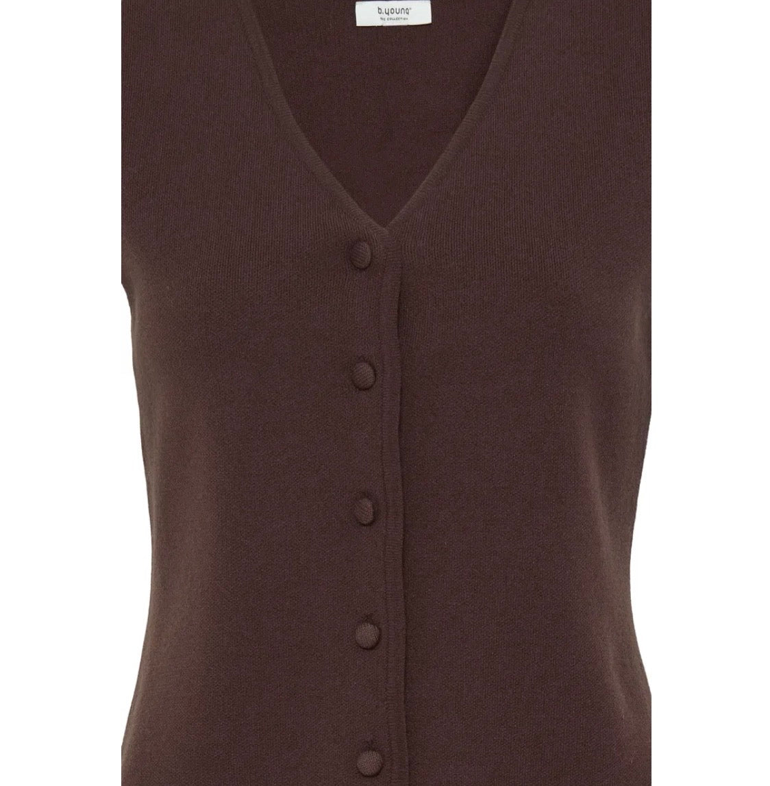 Lydia Knitted Slipover | Chocolate