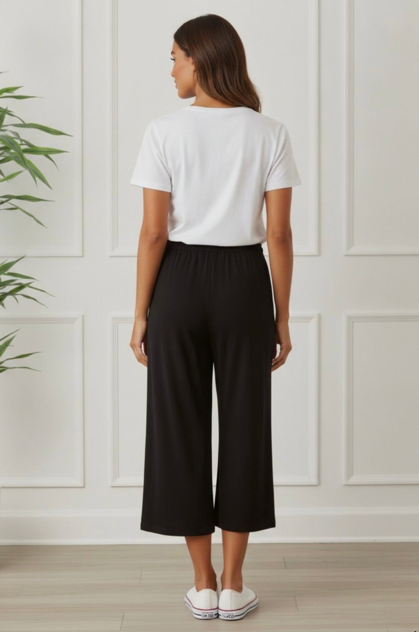 Jo Culotte Trouser | Black