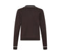 Laura Long Sleeve Knitted Polo | Chocolate