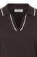 Laura Long Sleeve Knitted Polo | Chocolate