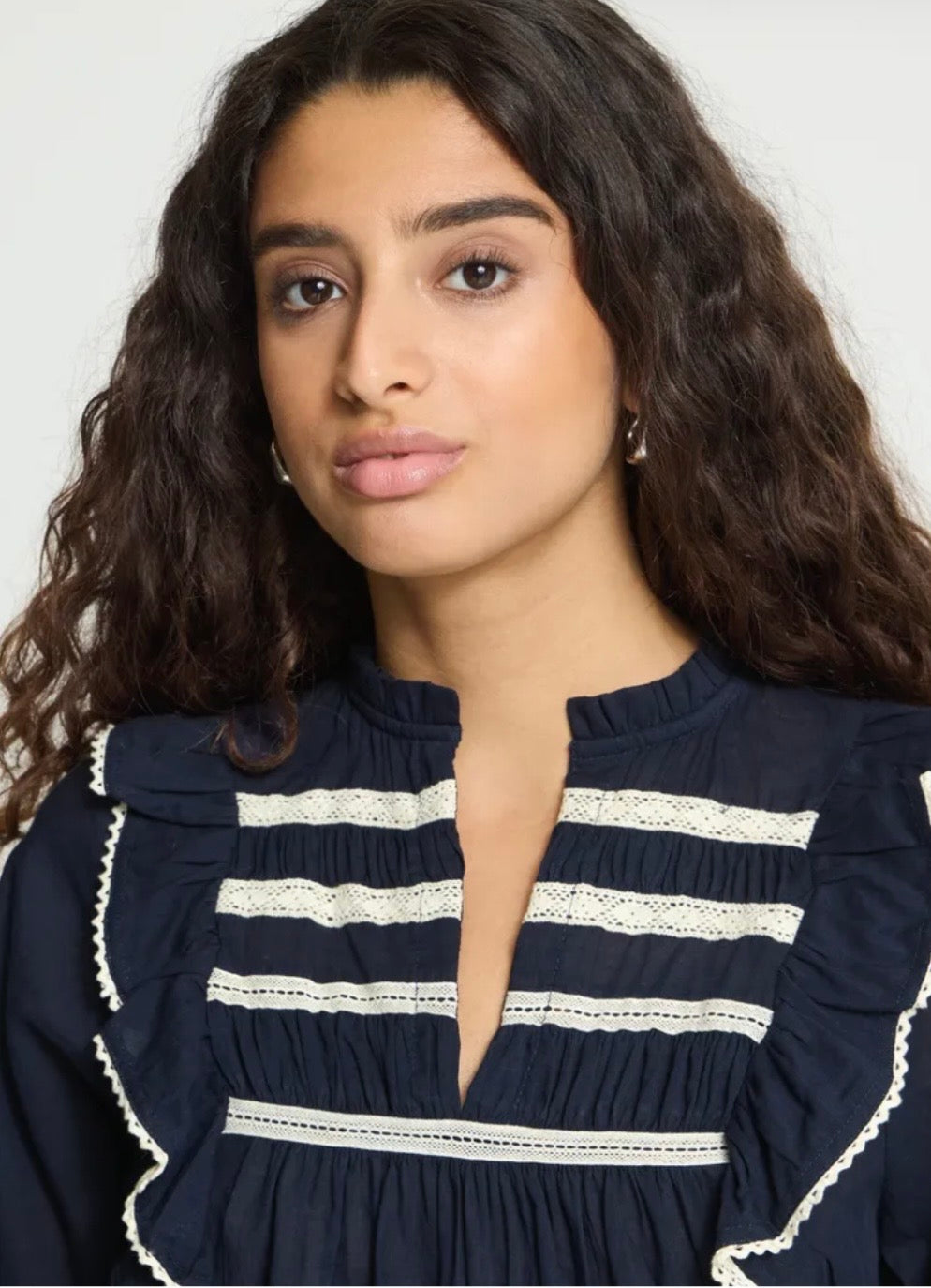 Anna Blouse | Navy