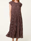 Reeva Pleated Dress Polka Dot | Brown