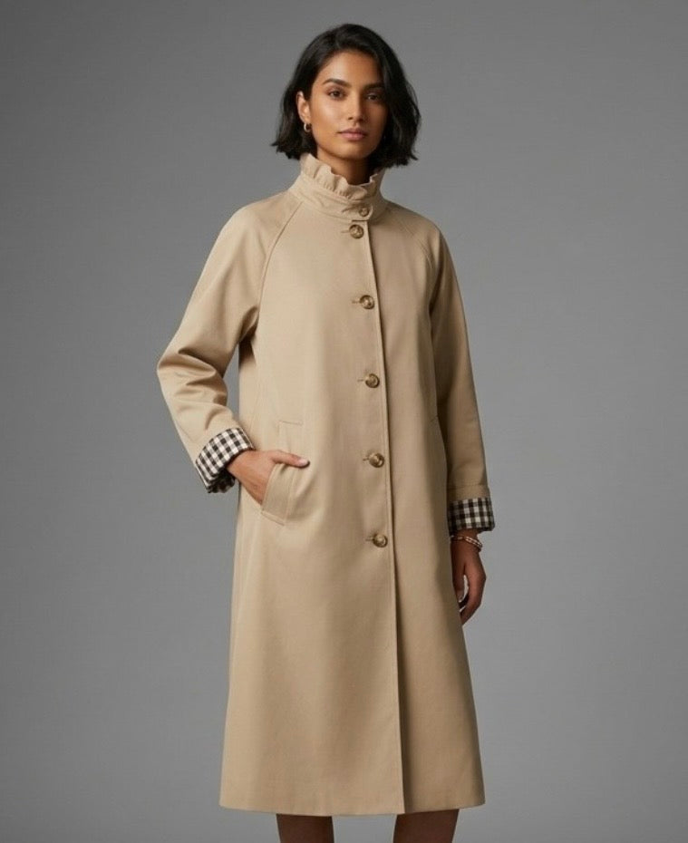 Rebecca Tuck Pleat Collar Trend | Classic Camel