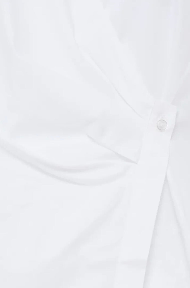 Helena Wrap Shirt | White