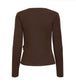 Monica Tie Lost Sleeved Top | Chocolate