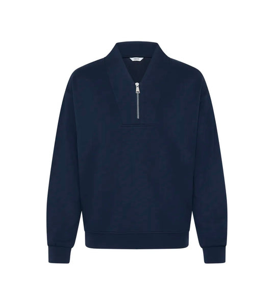 Lena Luxe Zip Sweatshirt | Navy