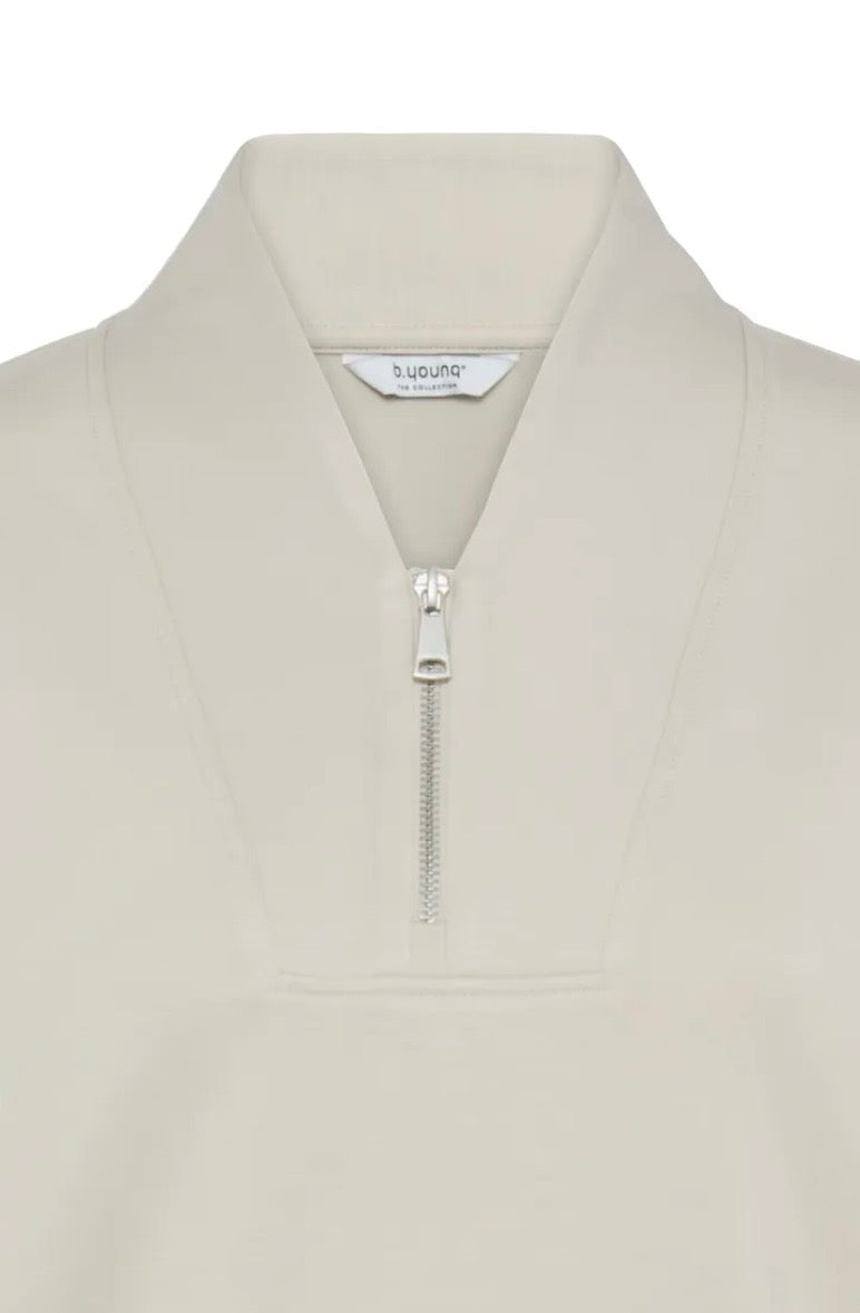 Lena Luxe Zip Sweatshirt | Cream