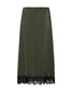 Georgie Lace Trim Skirt | Khaki & Black