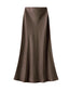 Iris Slip Skirt | Chocolate