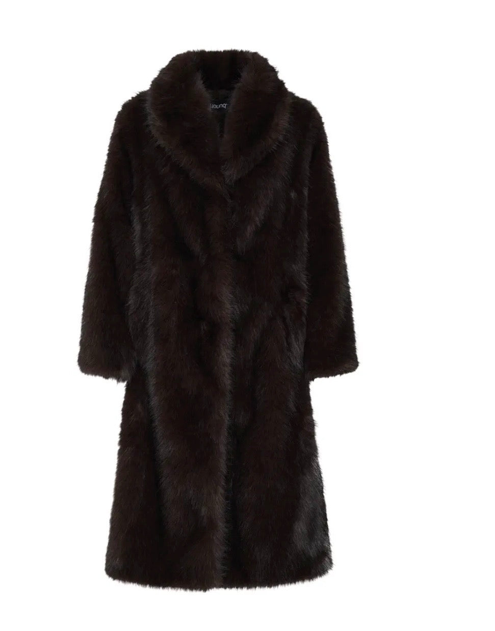 Agnes Faux Fur Coat | Chocolate