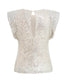 Linzi Sequin Top | Almond