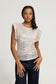Linzi Sequin Top | Almond