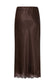Amelia Lace Trim Skirt | Chocolate