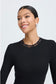 Ella Lace Long sleeved Top | Black