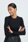 Ella Lace Long sleeved Top | Black