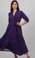 Jess Large Leopard Print Dress | Blue & Pink